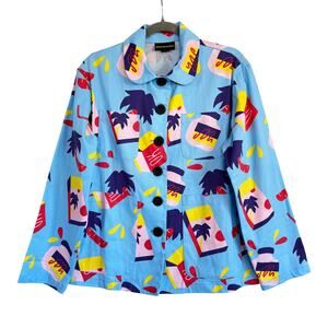 NOOWORKS Snacks Blue Chore Coat Medium M